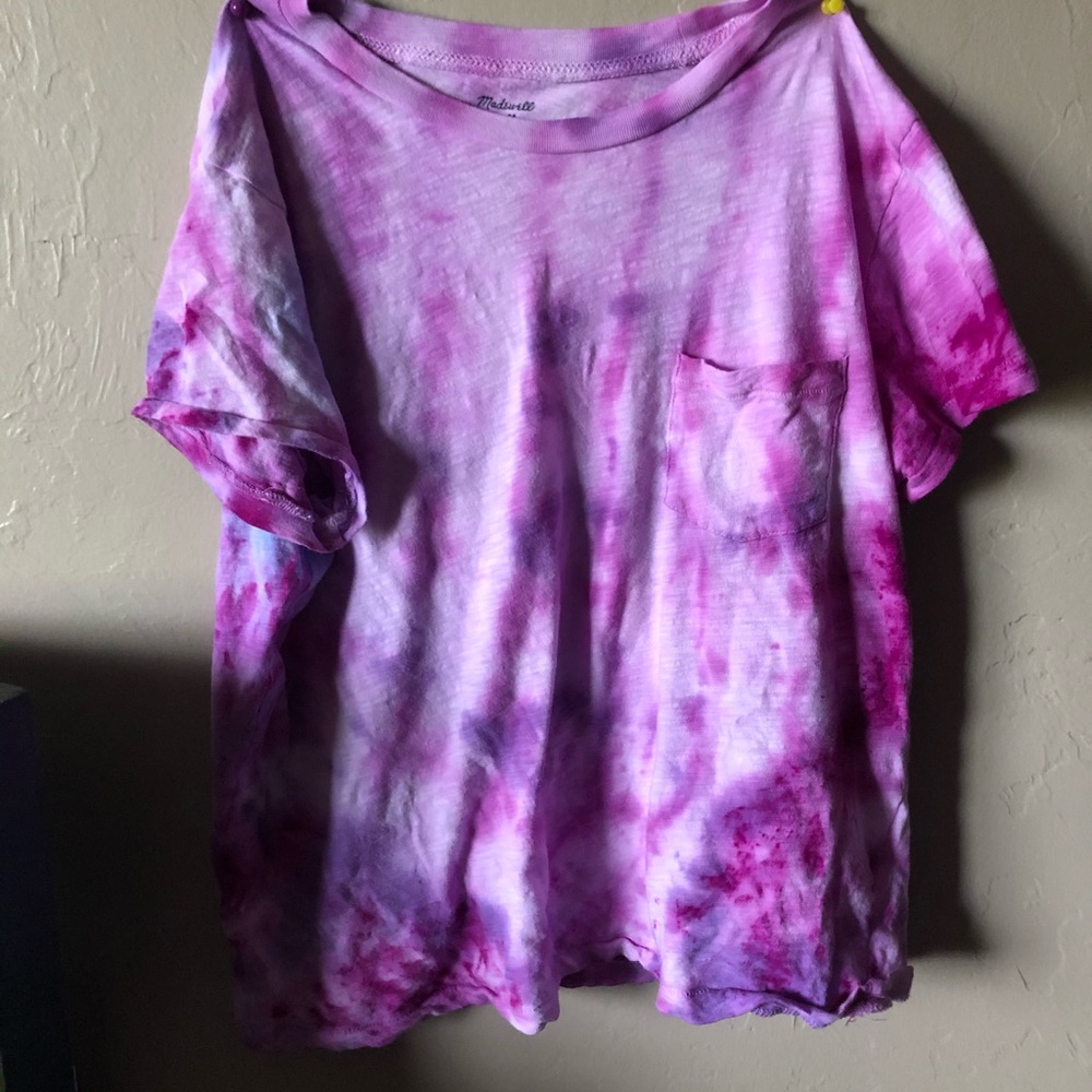 Purple tie dye t-shirt